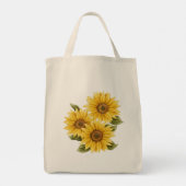  zonnebloemen Farmhouse Style Tote Bag (Achterkant)