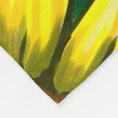 Zonnebloemen Fleece Deken (Hoek)