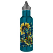 Zonnebloemen, Floral Art (24 oz) Waterfles (Links)