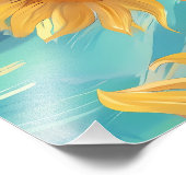 Zonnebloemen Foto Afdruk (Hoek)