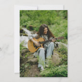 Zonnebloemen Foto in Living Memory Announding Aankondiging (Achterkant)