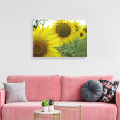 Zonnebloemen foto single canvas afdruk (Insitu (Woonkamer))