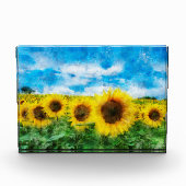 Zonnebloemen Fotoblokken (Voorkant)