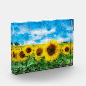 Zonnebloemen Fotoblokken (Links)