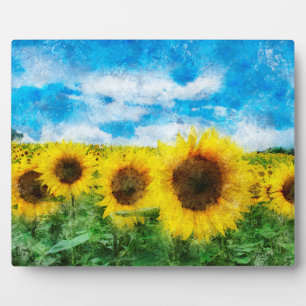 Zonnebloemen Fotoplaat