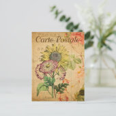  zonnebloemen, Franse bloemen Briefkaart (Staand voorkant)