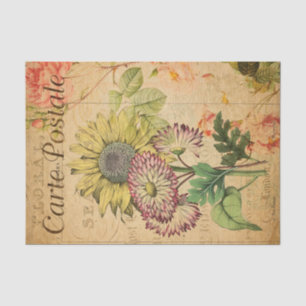  zonnebloemen, Franse bloemen Tissuepapier