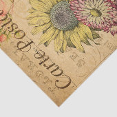  zonnebloemen, Franse bloemen Tissuepapier (Detail)