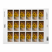 Zonnebloemen Garden Watering kan je wedden Dank je Etiket (Full Sheet)