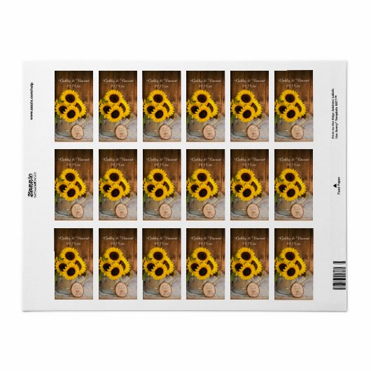 Zonnebloemen Garden Watering kan je wedden Dank je Etiket (Full Sheet)