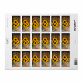 Zonnebloemen Garden Watering kan je wedden Dank je Etiket (Full Sheet)