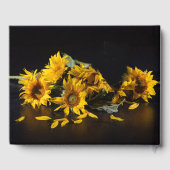Zonnebloemen gastenboek (Achterkant)