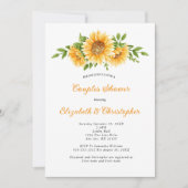 Zonnebloemen Geel Bloemen Bruiloft Koppels Douche Kaart