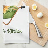 Zonnebloemen Geel Bloemmotief Landelijk Landelijk  Theedoek (Quarter Fold)