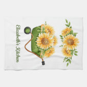 Zonnebloemen Geel Bloemmotief Landelijk Landelijk  Theedoek (Horizontaal)