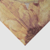 Zonnebloemen  Geel Bruin Grunge Textuur Tissuepapier (Detail)