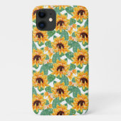  zonnebloemen Geel en groen patroon Case-Mate iPhone Case (Achterkant)