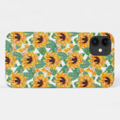 zonnebloemen Geel en groen patroon Case-Mate iPhone Case (Achterkant (horizontaal))