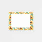  zonnebloemen Geel en groen patroon Post-it® Notes (Voorkant)
