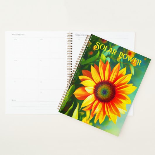 zonnebloemen geel felkleurige zon planner (Display)