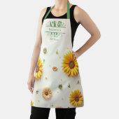 Zonnebloemen geel keukengerei schort (Insitu)