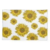 Zonnebloemen, geel kussensloop (Achterkant)