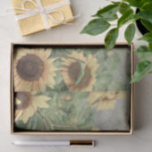 Zonnebloemen Geel ontkleurd Kunstdecoratief materi Tissuepapier (Geschenk)