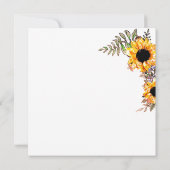 Zonnebloemen - Geel Rustisch Bind Kaart (Achterkant)