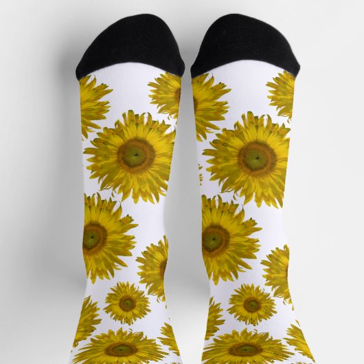 Zonnebloemen, geel sokken (Top)