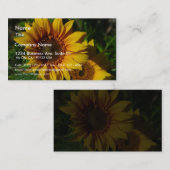 Zonnebloemen Geel Visitekaartje (Voorkant / Achterkant)