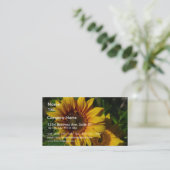 Zonnebloemen Geel Visitekaartje (Staand voorkant)