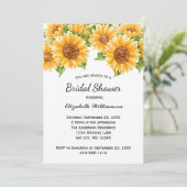 Zonnebloemen Geel Vrijgezellenfeest Kaart (Staand voorkant)