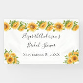 Zonnebloemen Gele Bloem Bruidsbruiloft  Spandoek (Horizontaal)