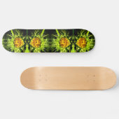Zonnebloemen, gele bloemen skateboard (Horizontaal)