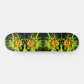 Zonnebloemen, gele bloemen skateboard (Horizontaal)