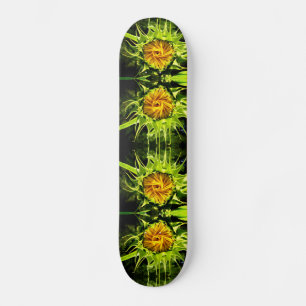 Zonnebloemen, gele bloemen skateboard