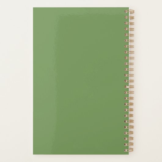 Zonnebloemen Gele moeder van de bruidbruidbruinpla Planner (Achterkant)