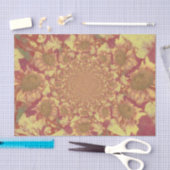 Zonnebloemen Gele ontkleurde Waterverf Floral Art Tissuepapier (Craft)