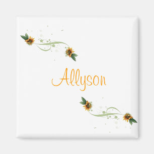 Zonnebloemen - Gepersonaliseerd Magnet