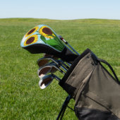 Zonnebloemen, geverfd golfheadcover (Insitu)