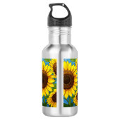 Zonnebloemen, geverfd waterfles (Achterkant)