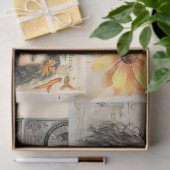 Zonnebloemen & Girly Dreams Collage Tissue Paper Tissuepapier (Geschenk)