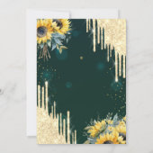 Zonnebloemen Glas Drips Brunch & Bubbly Kaart (Achterkant)