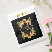 Zonnebloemen Glitter Afstudeerhoed Bedankzakje (Gezegeld)