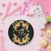 Zonnebloemen Glitter Afstuderen Pet Beverage Coast Papieren Bordje (Feest)