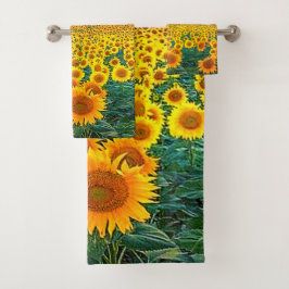 Zonnebloemen Golden Sunrise Bad Handdoek