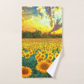 Zonnebloemen Golden Sunrise Bad Handdoek (Handdoek)