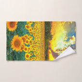 Zonnebloemen Golden Sunrise Bad Handdoek (Handdoek)