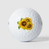 Zonnebloemen Golfballen (Voorkant)