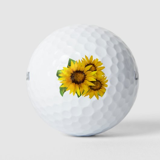 Zonnebloemen Golfballen (Voorkant)